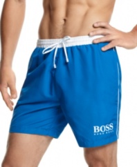 Get set for swim with these trunks from Hugo Boss.