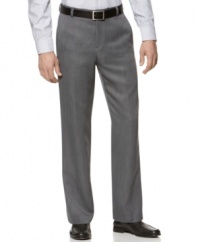Lightweight and super comfortable, these textured dress pants from Kenneth Cole Reaction make a great addition to your workweek wardrobe.
