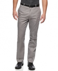 These lightweight dress pants from INC sharpen your formal or business casual look.
