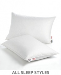 Turn your bedroom into a five-star suite with the Five Star AllerRest® pillows from Pacific Coast® Feather. Made with specially woven AllerRest Fabric® combined with Pacific Coast®'s down with Hyperclean® down to keep allergies, bed bugs and dust mites away. This pillow has a 30 Night Comfort Guarantee, as well as a 10-year limited warranty.