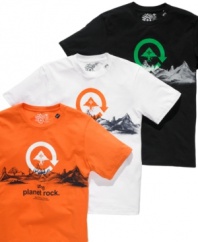 Get ready to rock with this earthy T shirt from LRG.
