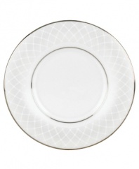 A sweet lace pattern combines with platinum borders to add graceful elegance to your tabletop. The classic shape and pristine white shade make this tea saucer a timeless addition to any meal. From Lenox's dinnerware and dishes collection. Qualifies for Rebate