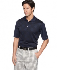 With performance styling and a subtle pattern, this polo from Greg Norman for Tasso Elba is always a winner.