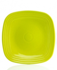 With the chip-resistant durability and fun colors you expect from Fiesta, these Square plates have a bold new shape that's worth celebrating. Ridged edges and a glossy finish bring out all the right angles.