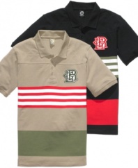 Polish up your preppy style with these graphic polos from LRG