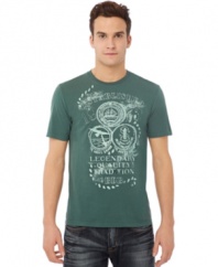 Update your basics with the streetwise styling of this T shirt from Buffalo David Bitton.