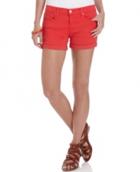 The hottest trend in denim, these colored Else Jeans shorts are perfect for a bright spring look!