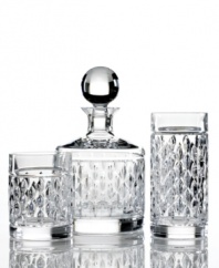 Timeless grandeur is in your hands with Aston double old-fashioned glasses. Cut with a magnificent teardrop pattern, Lauren Ralph Lauren's handsome crystal barware deserves a toast for exquisite craftsmanship and refined style.