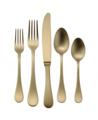 Oneida combines the durability of 18/10 stainless steel with the sumptuous look of gold in the elegant Alessandra Gold place settings. Coordinate with gold-banded china or add a touch of luxury to simple whiteware.