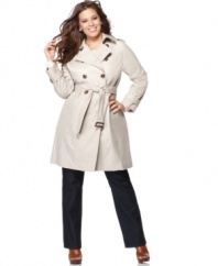 A classic spring coat, this lightweight London Fog plus size trench is perfect for looking chic while staying dry -- an everyday value!