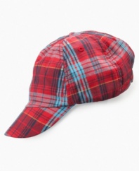 Have a night cap...or a day cap! This plaid hat from First Impressions is fun and fashionable no matter what the time.