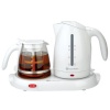 Russell Hobbs RHTT9W 1.7-Liter Electric Kettle with Keep Warm Tea Tray and 1-1/2-Liter Glass Tea Pot