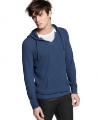 Get the layered look you like without the bulk. This hoodie from Bar III is lightweight and luxe.