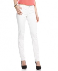 Add color dimension to your stock of denim with this low-rise skinny leg style from American Rag!