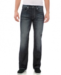 Dial down your casual look with these loose denim jeans from Buffalo David Bitton.