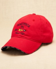 Cap off your nautical look with this J-class hat from Nautica.