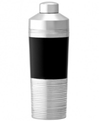 Great shakes. Vera Wang elevates cocktail hour with the deco-cool Debonair cocktail shaker. Ribbed stainless steel and slick black enamel create a look of vintage glamor that no bartender can resist.