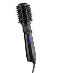 Dry and style your hair with one tool! This rotating styler from Conair features a hot air spinning brush attachment for adding volume and shape as you dry. Large ceramic barrel and ionic technology help reduce frizz and enhance shine.