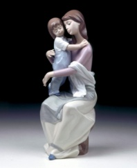 In Spain's renowned Lladró workshops, talented artisans create porcelain sculptures of the highest artistic and technical quality. This Lladró creation is made of fine porcelain, handpainted and glazed to express a special moment. 11-1/2 high.