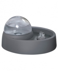 Perfect for the thirtsy dog or cat, the Animal Planet bubbling fountain from Sharper Image provides fresh clean water to your pet, encouraging them to drink more throughout the day for improved health.