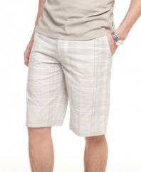 With a subtle plaid pattern, these shorts from Calvin Klein are perfectly on-point for the prepster's wardrobe.