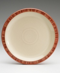 Warm, natural colors and a retro feel combine on these decidedly modern dinner plates. From Denby's dinnerware and dishes collection.