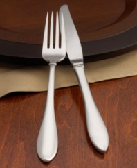 The the table with elegance! This uniquely shaped flatware is sure to enhance both modern and traditional decor.