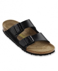 Comfortable and classic, these original Birkenstock men's sandals complete a casual look.