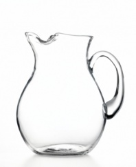 A clear winner for timeless style and versatility, the Michelangelo Masterpiece pitcher is an invaluable addition to everyday and formal tables alike. Featuring a classic silhouette in luminous, lead-free glass from Luigi Bormioli.