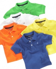 Take it easy. Make him comfortable and stylish without any thought in one of these classic polo shirts from Nautica.
