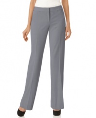 Clean and iconic, these slim fit pants from Alfani go with all of professional-wear separates. Style with a crisp blouse for a look that never goes out of style.