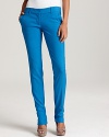 In a skinny silhouette, these DIANE von FURSTENBERG pants embolden your wardrobe with electrifying color. Boasting sleek zippers at the cuffs, this modern look can be worn now on your island escape and again come spring!
