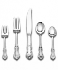 Cherished for its bold, classic European design, the Joan of Arc flatware pattern has been a popular favorite since 1940. A distinguished look for today, tomorrow and generations to come in heirloom-quality sterling.