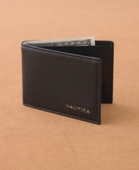 Do justice to your trim-fit jeans. This slim passcase from Nautica ensures your lines stay long and lean.
