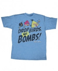 Give yourself a new life mantra with this cool Angry Birds T shirt from Fifth Sun.
