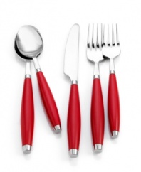 There's no party like a dinner party. Bright, colorful flatware by Fiesta® lends even leftovers an air of celebration. With a festive shape and fun colors, this collection makes your table the life of the party.