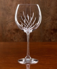 Perfect for reds or whites, this classic balloon glass features an etched frond motif with fluid grace. Qualifies for Rebate
