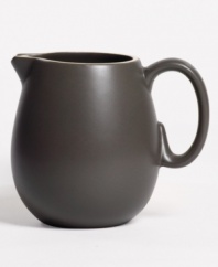 With a powdery matte finish and clean modern shapes, this dinnerware collection from renowned designer Vera Wang brings minimalism to the table with chic style. In soft, natural graphite, this creamer coordinates perfectly with any decor.