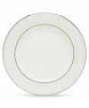 Pure opulence. Posh opalescence. This classically designed line of Lenox dinnerware and dishes is accented by a platinum rim and a delicate flourish of vine-like, white-on-white imprints with raised, iridescent enamel dots. Great gift for housewarming, wedding or yourself. Qualifies for Rebate
