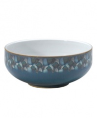 With an ocean-inspired pattern glazed in cool blues and fresh white, the Azure Shell cereal bowl brings seaside allure to the breakfast table. From Denby's collection of dinnerware, the dishes are incredibly durable stoneware for oven to table use.