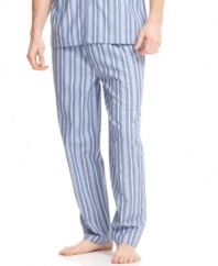 Sheer comfort. Let these Nautica pajama pants take you off to sleep in style.
