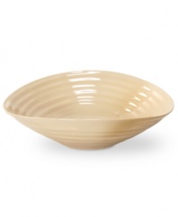 From celebrated chef and writer, Sophie Conran, comes incredibly durable dinnerware for every step of the meal, from oven to table. A ribbed texture gives this Portmeirion collection of small salad bowls the charming look of traditional hand thrown pottery. Shown in white.