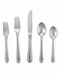 Premier tableware designer Gorham presents superior quality stainless steel flatware in an array of distinctive patterns to suit your every mood and occasion. The semiformal Melon Bud place settings pattern is a classically simple design embellished with a graceful bud detail at the end of the handle.