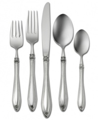 Oneida, famous for nearly a century of superior metal craftsmanship, introduces the simple and elegant Sheraton flatware set in 18/10 stainless steel. Part of the Patterns for a Lifetime series, this place settings collection will always be available for replacement.