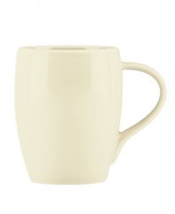 Feature modern elegance on your menu with this Classic Fjord mug. Dansk serves up glossy khaki-colored stoneware in a smooth, fluid shape for a look that's totally fresh.