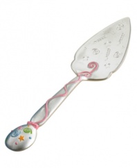 The bright burst of confetti and colorful candles of this whimsical collection from Lenox make their way onto the beautifully etched handle of this dessert server. The perfect way to dig into birthday cakes, year after year! Measures 11.25. Qualifies for Rebate