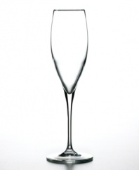 With the elegant, understated style of Bormioli Rocco's Premium Mod collection and a shape that enhances bubbly drinks, these champagne flutes are the ultimate complement to a bottle of Cava or Spumante. Innovative pulled stems on this set of toasting flutes promises lasting durability in addition to beautiful moments.