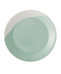 Perfect for every day, the 1815 salad plates from Royal Doulton feature sturdy white porcelain streaked with pale green for serene, understated style.