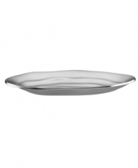 Make waves. The Organics Pool oval tray boasts a natural shape rippled like the water's surface and crafted of gorgeous Lenox aluminum. Qualifies for Rebate
