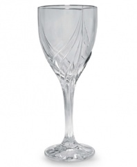 From the Lenox Classic Collection, Debut Platinum stemware is an elegant addition to any formal table setting. Designed to coordinate with Lenox Federal Platinum china this set is beautifully crafted of full-lead crystal with a platinum rim accent and is available in goblet, water and flute shapes. Qualifies for Rebate